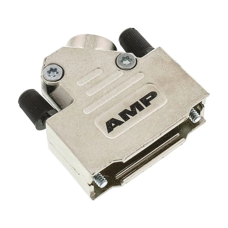 TE Connectivity Zinc Angled D-Sub Backshell 15 Way Strain Relief ADK Series 1-1478763-5