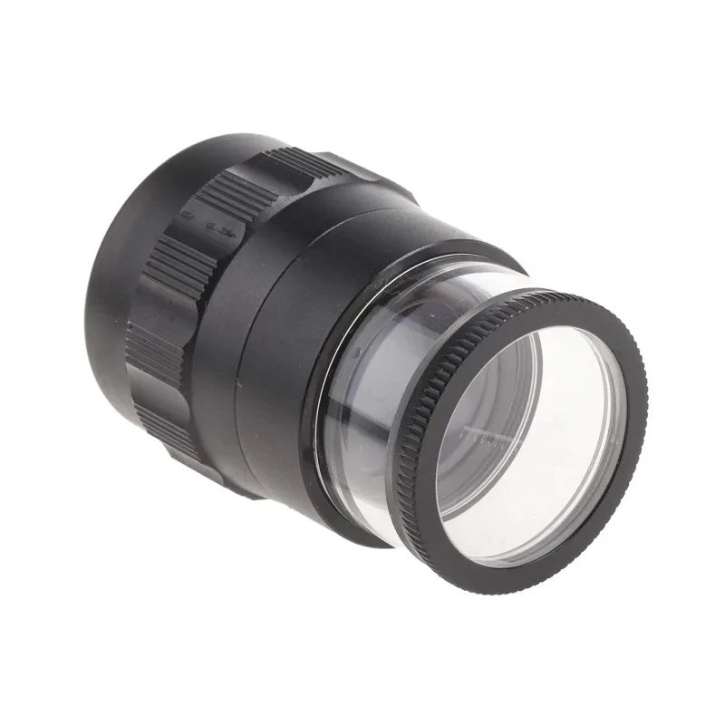 RS PRO Graticule Magnifier 10x Magnification Black Anodised Aluminium Body 683-0826