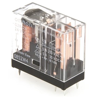 Omron PCB Power Relay DPST 24V DC Coil 5A Switching Current 125V DC 380V AC G2R-2A DC24