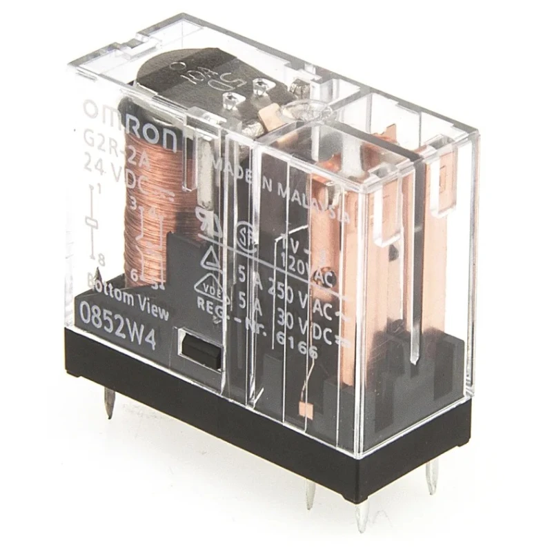 Omron PCB Power Relay DPST 24V DC Coil 5A Switching Current 125V DC 380V AC G2R-2A DC24