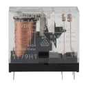 Omron PCB Power Relay 12V DC Coil, 16A Switching Current, SPST, Through Hole Terminal, G2R-1A-E DC12