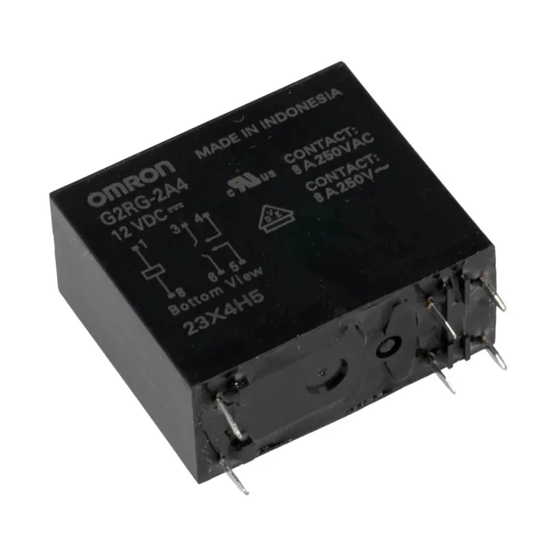 Omron Power Relay DPST PCB Mount 12V DC Coil 8A Switching Current G2RG-2A4 DC12