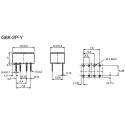 Omron PCB Signal Relay 3V DC Coil 1A DPDT Through Hole G6KU-2P-Y DC3