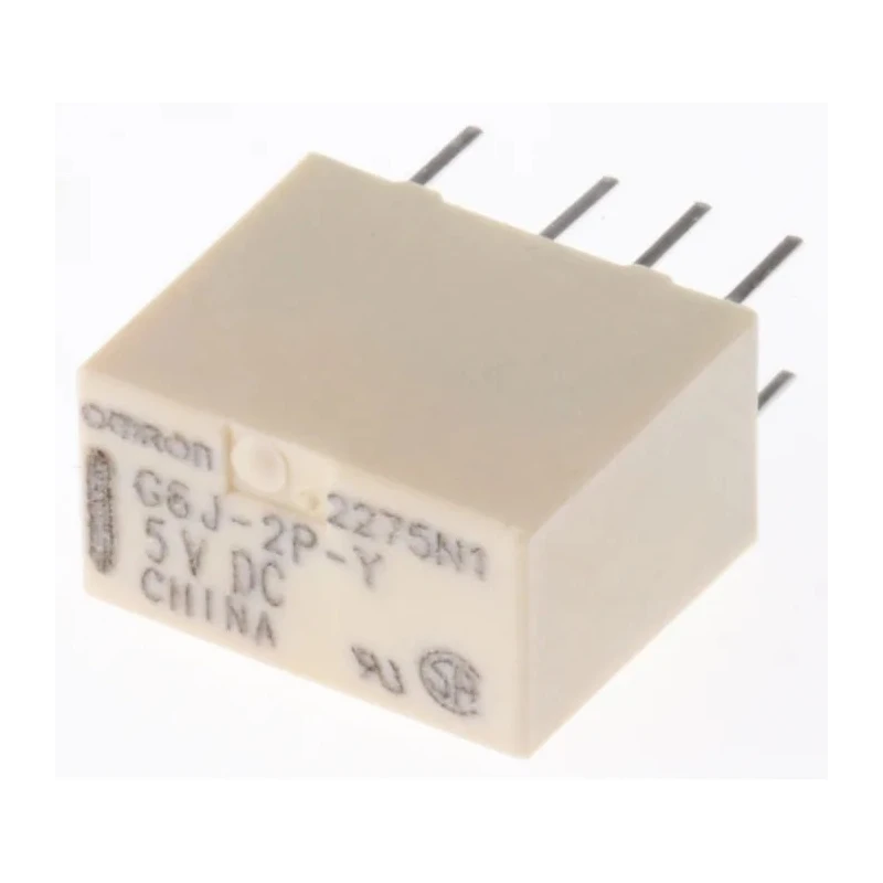 Omron Ultra Compact DPDT PCB Signal Relay 5V DC Coil 1A Switching Current G6J-2P-Y DC5