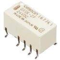 Omron Surface Signal Relay 3V DC Coil 2A DPDT, Gold Plated Contacts, 9.2mm x 9.2mm x 14.8mm G6SK-2F DC3