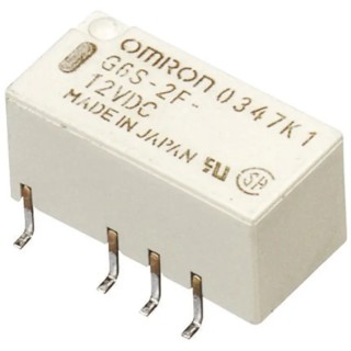 Omron Surface Signal Relay 12V DC Coil 2A DPDT G6S-2F-Y DC12