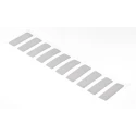Hi-Bond White Double Sided Acrylic Foam Adhesive Square Tape, 35.8N/cm Adhesion, 12mm x 34mm x 1.1mm VST 4110W/1.1/34x12DC/40