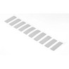 Hi-Bond White Double Sided Acrylic Foam Adhesive Square Tape, 35.8N/cm Adhesion, 12mm x 34mm x 1.1mm VST 4110W/1.1/34x12DC/40