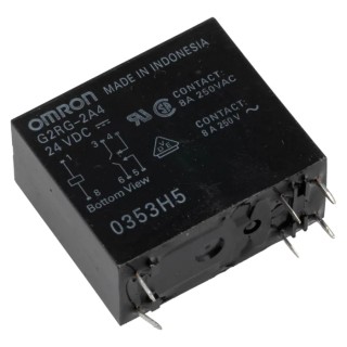 Omron PCB Power Relay 24V DC Coil 8A Switching Current DPST G2RG-2A4 DC24