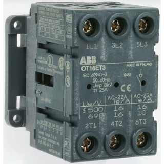 ABB 3-Pole Panel Mount Isolator Switch IP20, 100A, 560kW OT100FT3 1SCA105023R1001