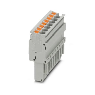 Phoenix Contact PP-H 2.5/8 Series Pluggable Terminal Block 24A, 500V, Grey 3209934