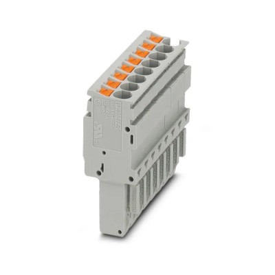 Phoenix Contact PP-H 2.5/8 Series Pluggable Terminal Block 24A, 500V, Grey 3209934