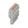 Phoenix Contact PP-H 2.5/8 Series Pluggable Terminal Block 24A, 500V, Grey 3209934