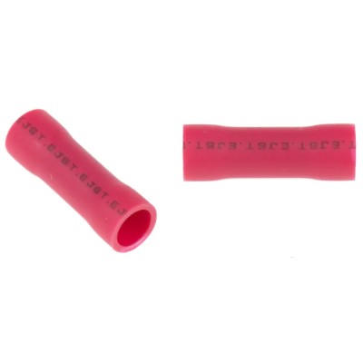 JST FVP Parallel Splice Connector Red Insulated Nylon Crimp Termination FVP-1.25(PA)(LF)