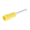 JST FVPC Insulated Crimp Pin Connector 26 AWG to 22 AWG Vinyl Insulation Yellow 1.2 mm Pin Diameter 10 mm Pin FVWSPC-0.5(LF)