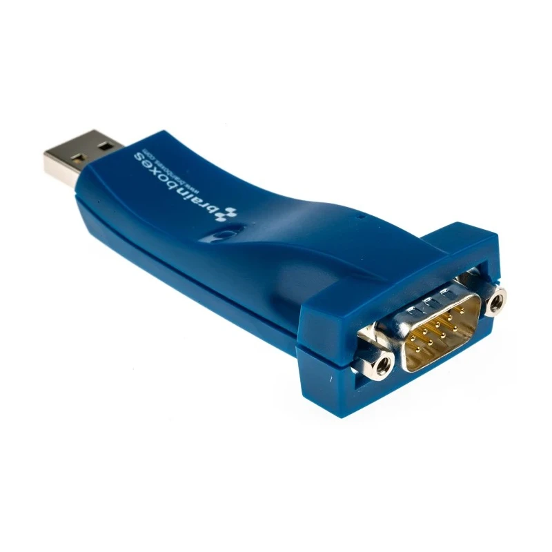 Brainboxes RS232 Interface Converter USB to Serial Adapter with D Sub Port, 912Mbps Maximum Baud Rate RS232 