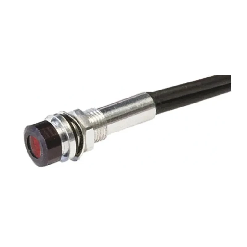 Oxley Red Panel Mount Indicator, 1.9V DC, 20mA, Lead Wire Termination, IP67, Recessed Bezel OXL/MIL50/FL30/AlGaAs Red