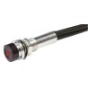 Oxley Red Panel Mount Indicator, 1.9V DC, 20mA, Lead Wire Termination, IP67, Recessed Bezel OXL/MIL50/FL30/AlGaAs Red