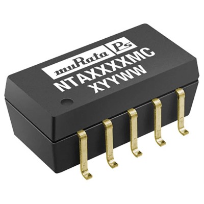 Murata Power Solutions 1W Surface Mount Dual Output Unregulated Isolated DC/DC Converter 5V DC 100mA Input NTA1205MC