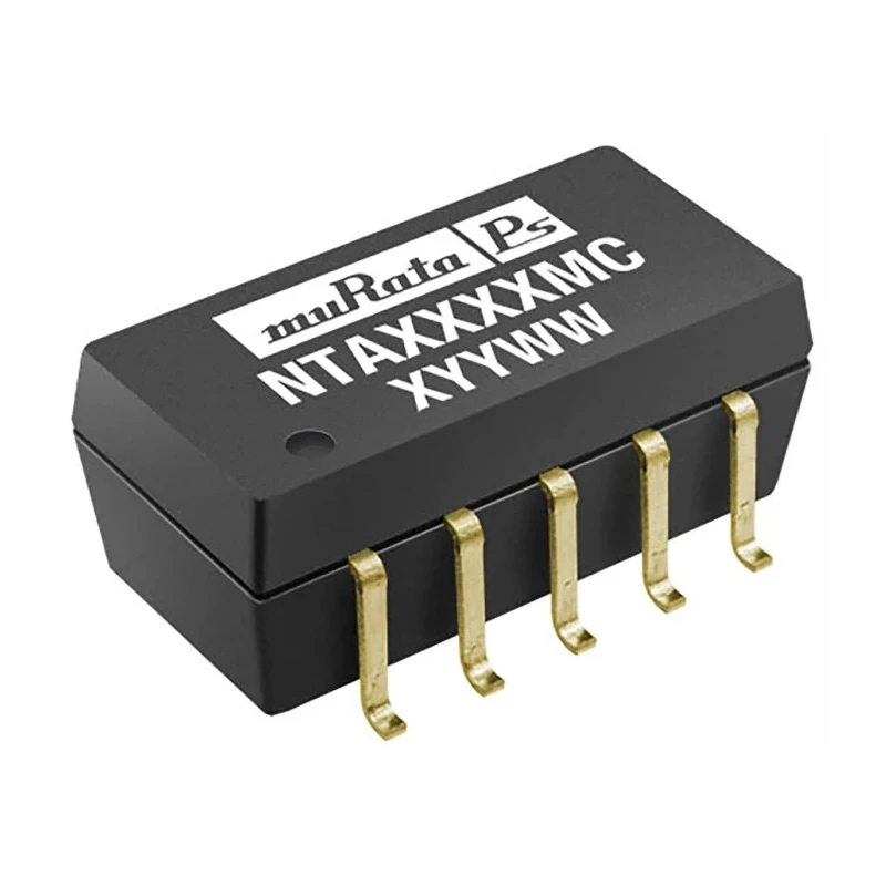 Murata Power Solutions 1W Surface Mount Dual Output Unregulated Isolated DC/DC Converter 5V DC 100mA Input NTA1205MC