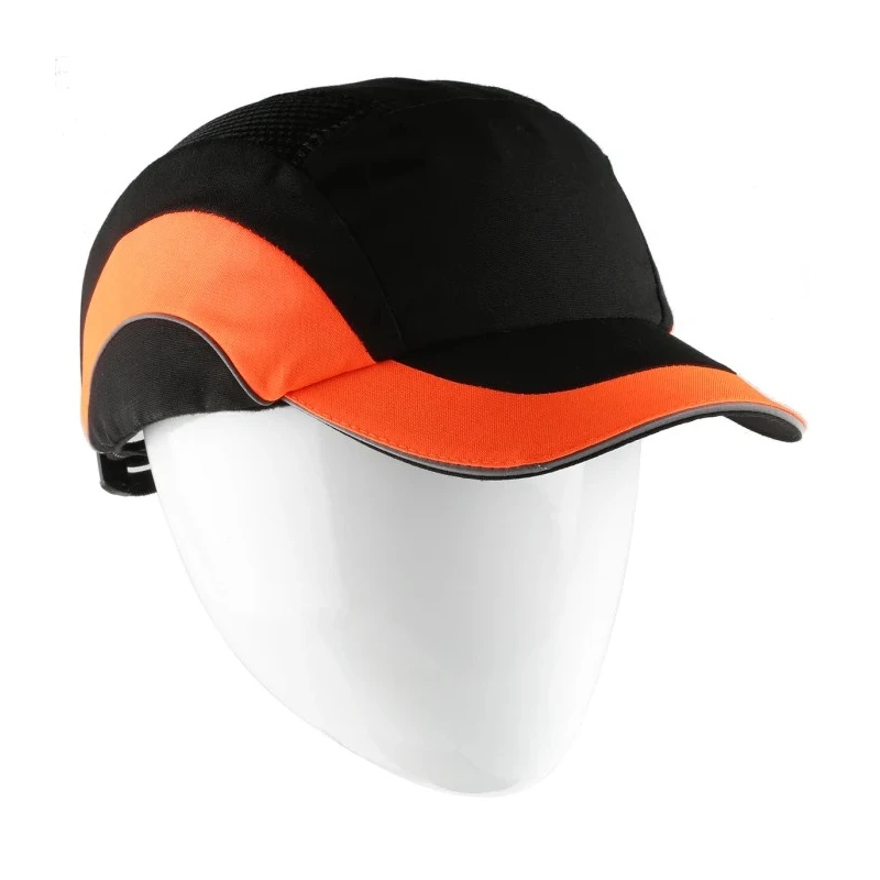 JSP Black Orange Standard Ventilated Canvas Bump Cap Hardcap A1+ EN 812 Compliant ABR000-00N-500