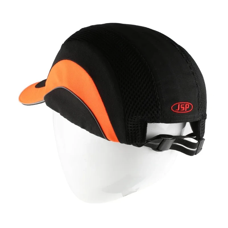 JSP Black Orange Standard Ventilated Canvas Bump Cap Hardcap A1+ EN 812 Compliant ABR000-00N-500