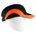 JSP Black Orange Standard Ventilated Canvas Bump Cap Hardcap A1+ EN 812 Compliant ABR000-00N-500