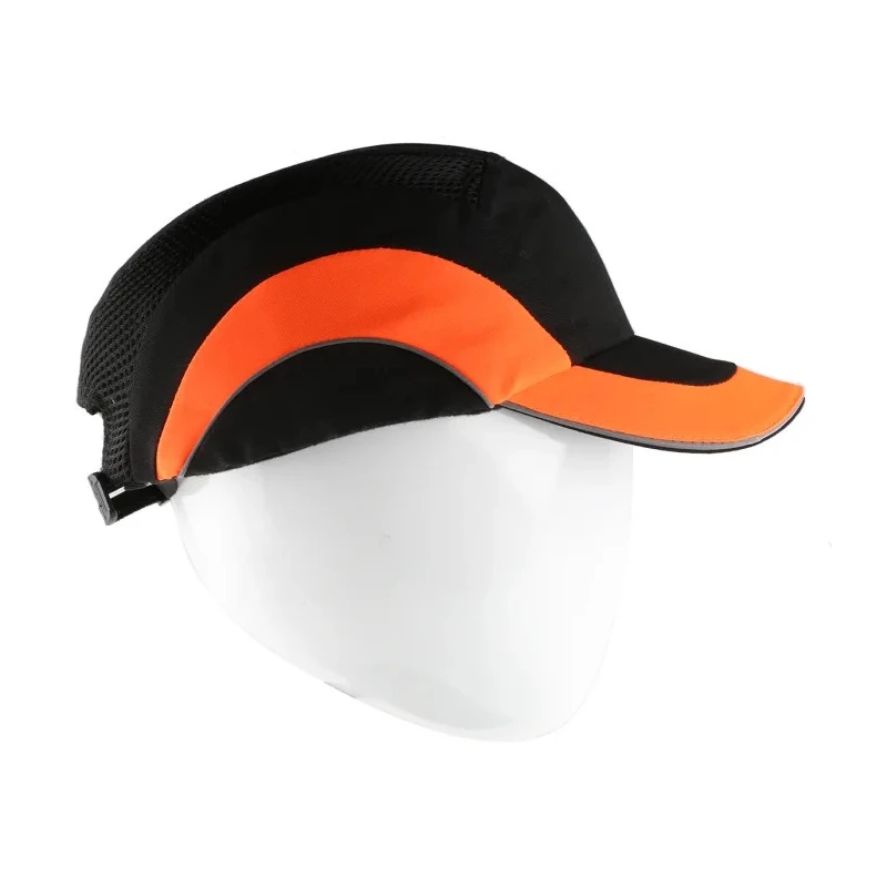 JSP Black Orange Standard Ventilated Canvas Bump Cap Hardcap A1+ EN 812 Compliant ABR000-00N-500