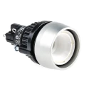EAO 14 Series Illuminated Push Button Switch Panel Mount Momentary SPDT 22.5 mm Cutout IP67 24 V dc 14-131.0252 + 704.600.1