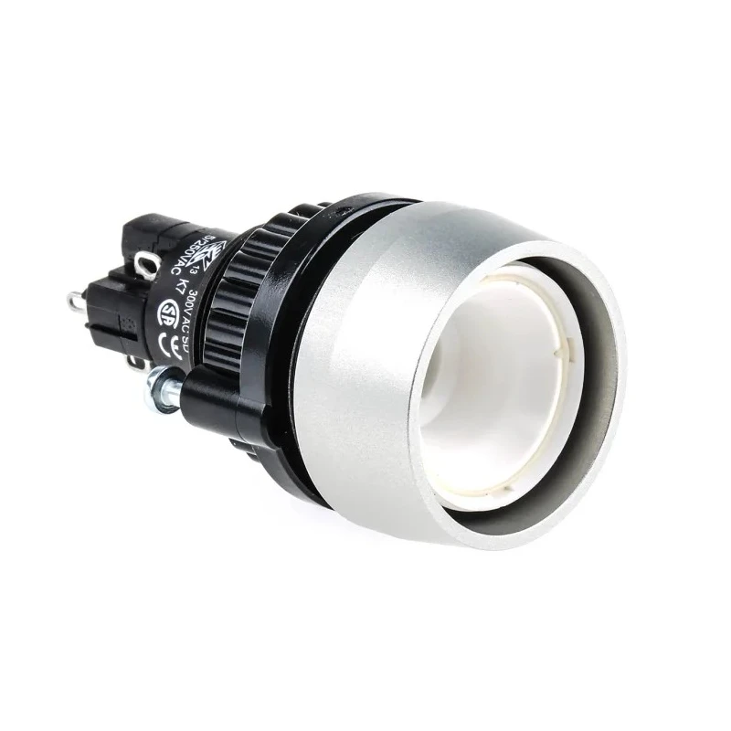EAO 14 Series Illuminated Push Button Switch Panel Mount Momentary SPDT 22.5 mm Cutout IP67 24 V dc 14-131.0252 + 704.600.1