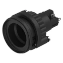 EAO 14 Series Illuminated Push Button Switch Panel Mount Momentary SPDT 22.5 mm Cutout IP67 24 V dc 14-131.0252 + 704.600.1