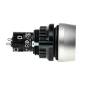 EAO 14 Series Illuminated Push Button Switch Panel Mount Momentary SPDT 22.5 mm Cutout IP67 24 V dc 14-131.0252 + 704.600.1