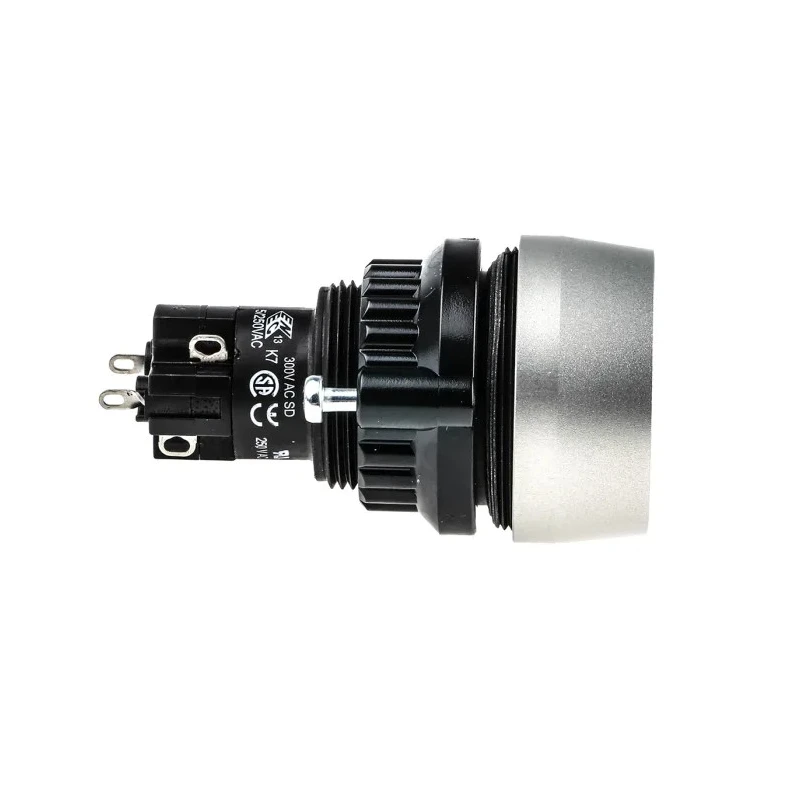 EAO 14 Series Illuminated Push Button Switch Panel Mount Momentary SPDT 22.5 mm Cutout IP67 24 V dc 14-131.0252 + 704.600.1
