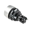 EAO 14 Series Illuminated Push Button Switch Panel Mount Momentary SPDT 22.5 mm Cutout IP67 24 V dc 14-131.0252 + 704.600.1