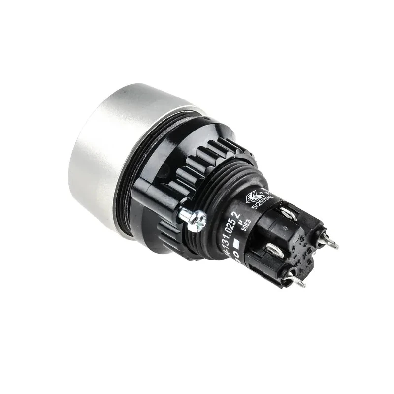 EAO 14 Series Illuminated Push Button Switch Panel Mount Momentary SPDT 22.5 mm Cutout IP67 24 V dc 14-131.0252 + 704.600.1