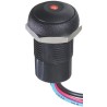 APEM IR Series Illuminated Momentary Push Button Switch, Panel Mount, 14.8 mm Cutout, SPST, Red LED, IP67, 48 V IRR3F422LOS