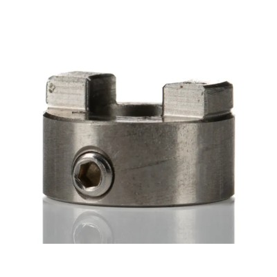Huco 12.7 mm OD, 6 mm Bore Finished with No Keyway Bore, 13 mm Length Stainless Steel Flexible Set Screw Coupler 850.13.22