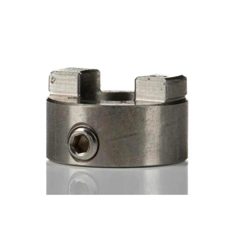 Huco 12.7 mm OD, 6 mm Bore Finished with No Keyway Bore, 13 mm Length Stainless Steel Flexible Set Screw Coupler 850.13.22