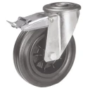 LAG Swivel Castor 90 kg Load Capacity 125 mm Rubber Wheel with Thermoplastic Hub 14312 FR FB