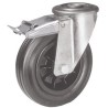 LAG Swivel Castor 90 kg Load Capacity 125 mm Rubber Wheel with Thermoplastic Hub 14312 FR FB