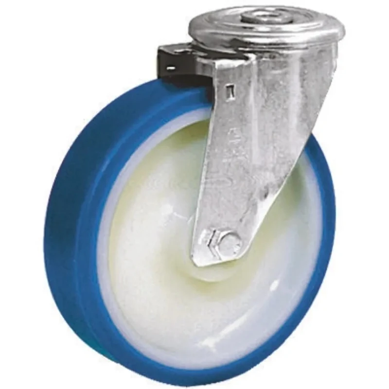 LAG Medium Duty Swivel Castor with Polyurethane Wheel 125 mm Diameter 200 kg Load Capacity 36648 FC