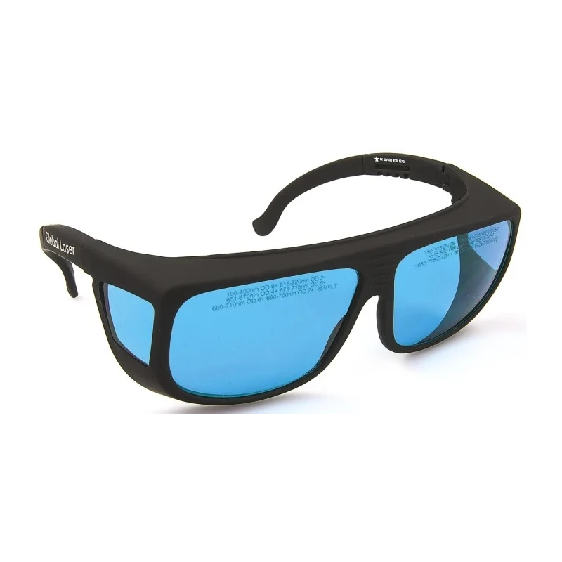 Global Laser Laser Safety Glasses Blue Frame Black 1990-03-000
