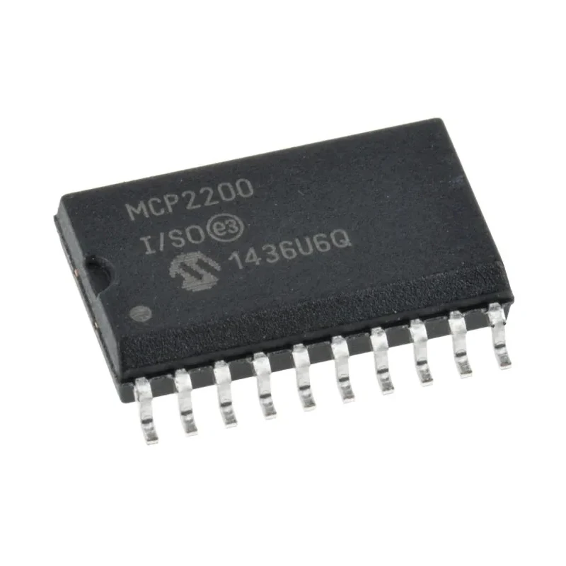 Microchip Controller IC USB 2.0, 1-Channel, 12 Mbps, 5.5 V Supply, 20-Pin SOIC MCP2200-I/SO