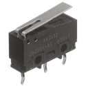 Panasonic Short Hinge Lever Micro Switch, Solder Terminal, 100mA, 250V AC, 30V DC, SPCO AVT321461-A