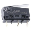 Panasonic Hinge Lever Micro Switch, Solder Terminal, 5A, 250 V AC, SPCO AVL3225-A