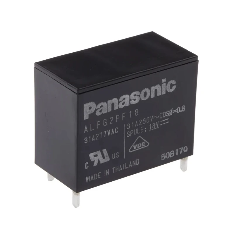 Panasonic PCB Power Relay SPST, 18V DC Coil Voltage, 31A Switching Current, Silver Alloy Contacts ALFG2PF18