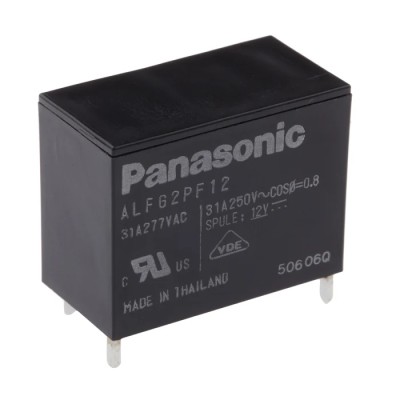Panasonic PCB Power Relay 12V DC Coil 31A Switching Current SPST ALFG2PF12