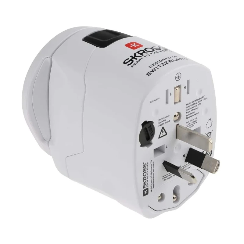 SKROSS Universal Travel Adapter UK USA Europe Italy Switzerland Australia 10A 250V 691-0896