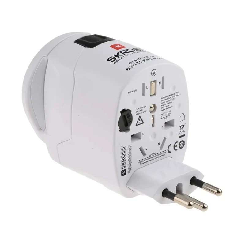 SKROSS Universal Travel Adapter UK USA Europe Italy Switzerland Australia 10A 250V 691-0896