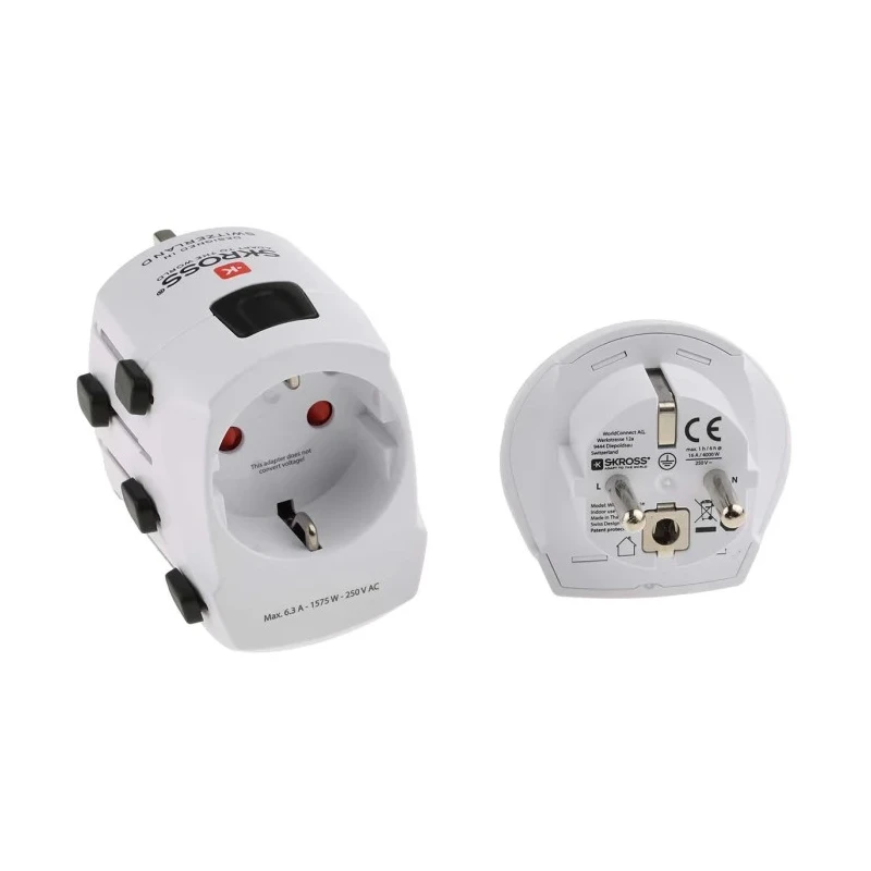 SKROSS Universal Travel Adapter UK USA Europe Italy Switzerland Australia 10A 250V 691-0896